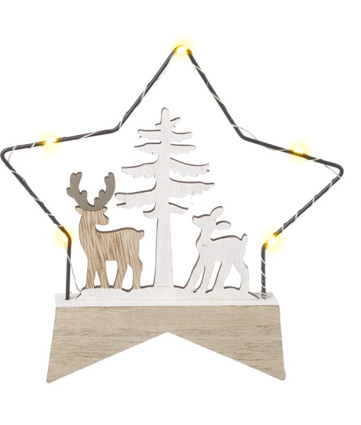 Wire Star Christmas tabletop decorations